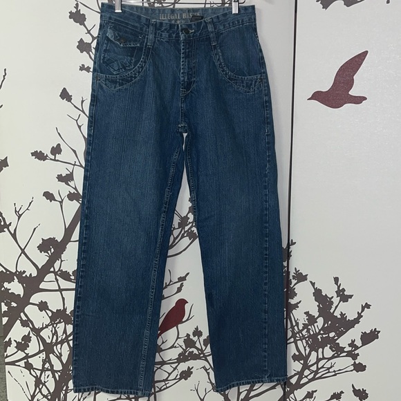 ILLEGAL BASICS VINTAGE Size 30 Men’s Jeans Straight Leg $75 - Picture 1 of 13